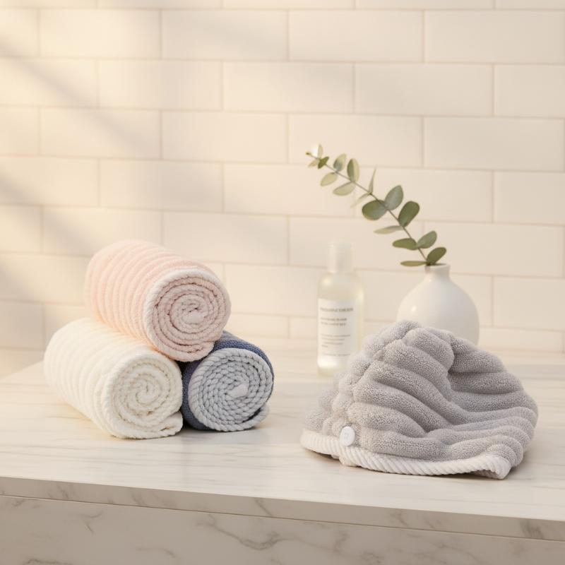 Spa Towel - Czapka z mikrofibry do suszenia włosów