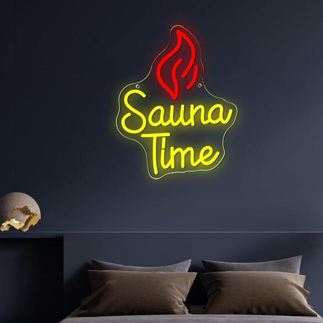 Neonowy Znak Sauna Time, Neono – Spa Wellness Gym recenzja i cena